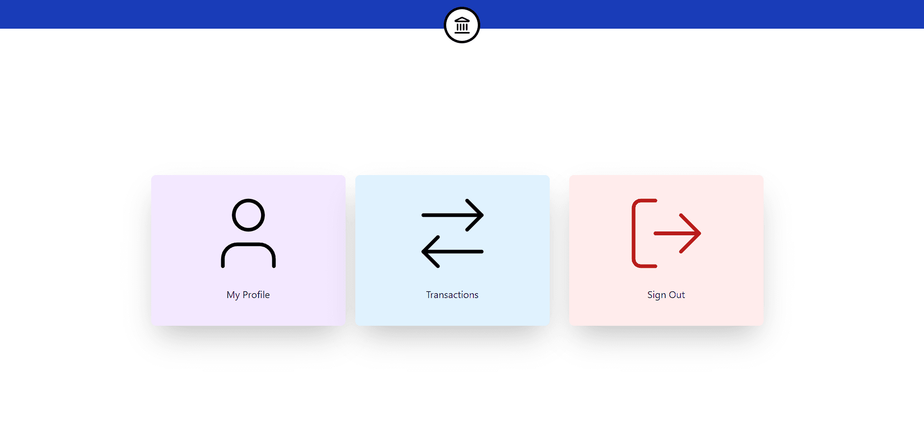 CyberVault User Home Screenshot